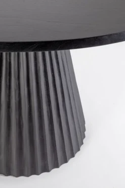 TAVOLO IN LEGNO NERO D120 - ORISSA