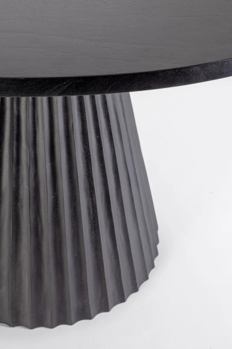 TAVOLO IN LEGNO NERO D120 - ORISSA