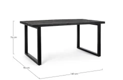 TAVOLO IN LEGNO 160X90 - HASTINGS