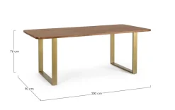 TAVOLO IN LEGNO 200X90 - VITAL