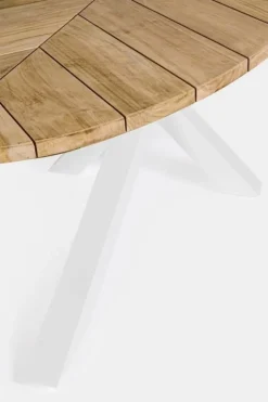 TAVOLO IN TEAK BIANCO RT01 - PALMDALE