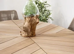 TAVOLO IN TEAK BIANCO RT01 - PALMDALE