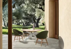 TAVOLO IN TEAK BIANCO RT01 - PALMDALE