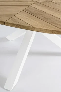 TAVOLO IN TEAK BIANCO RT01 - PALMDALE
