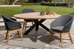 TAVOLO IN TEAK CARBON RT02 - PALMDALE