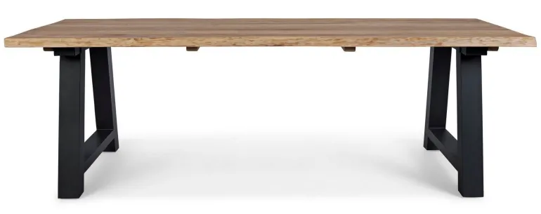 TAVOLO IN TEAK RICICLATO ANTARCITE AM03 - ROLLAND