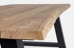 TAVOLO IN TEAK RICICLATO ANTARCITE AM03 - ROLLAND