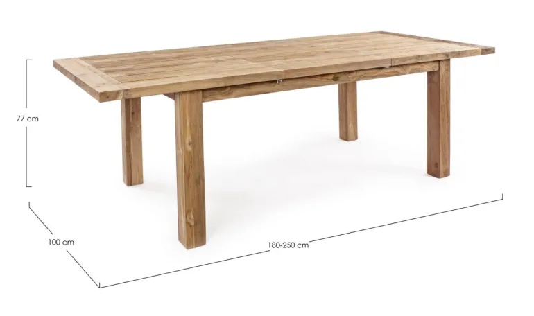 TAVOLO IN TEAK RICICLATO 180/250 - BOUNTY
