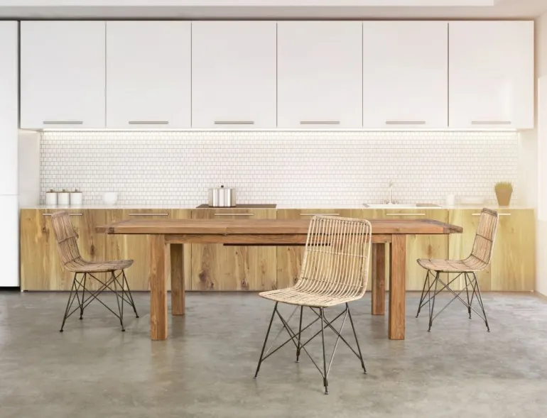 TAVOLO IN TEAK RICICLATO 180/250 - BOUNTY