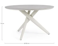 TAVOLO JULIAN D120 PELICAN