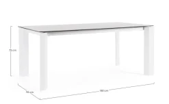 TAVOLO OTAVIO 180X95 BIANCO WG20