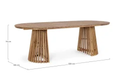 TAVOLO RODANO OV 220X100 - FSC