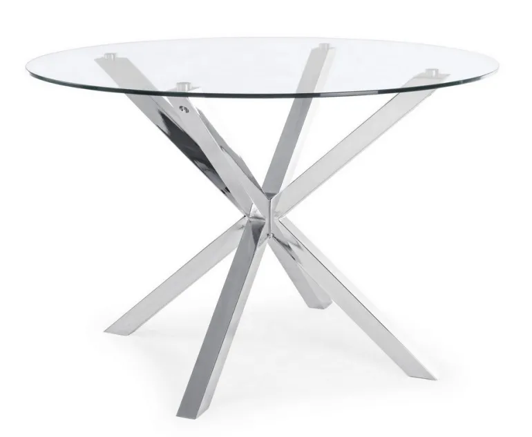 TAVOLO ROTONDO IN VETRO - MAY