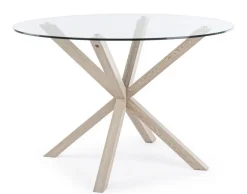 TAVOLO ROTONDO IN VETRO - MAY
