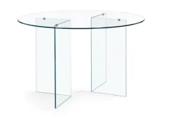 TAVOLO ROTONDO IN VETRO - IRIDE