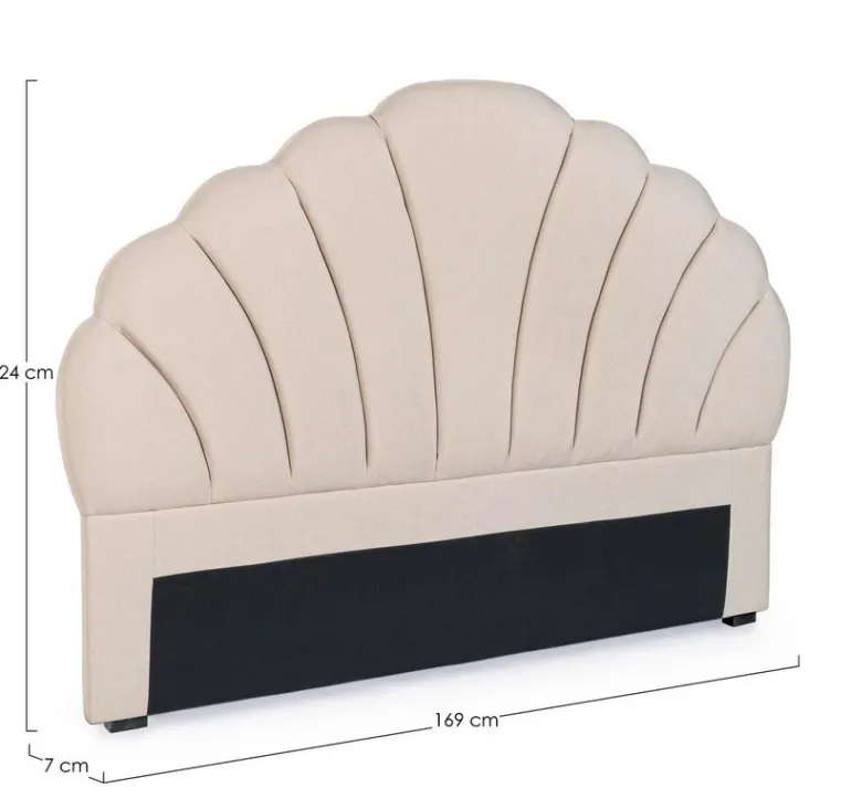 TESTIERA LETTO IN LEGNO NATURALE 169- AZAR