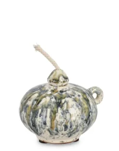 VASO CON STOPPINO ESMA MELAN VERD BLU H9