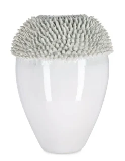 VASO IKU BIANCO VERDE H47,5