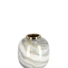 VASO MARSHA TO BIANCO GRIGIO ORO H17