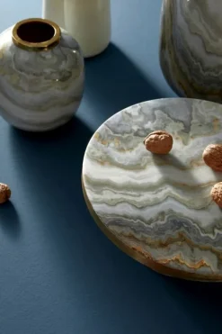 VASO MARSHA TO BIANCO GRIGIO ORO H17