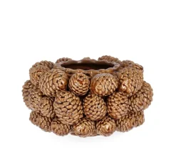 VASO PIGNA MARRONE H15