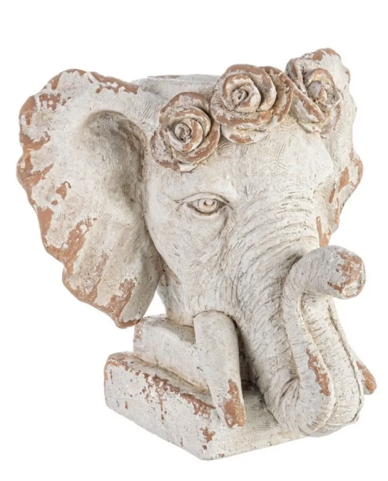 VASO TESTA ELEFANTE MAGNESIA H43