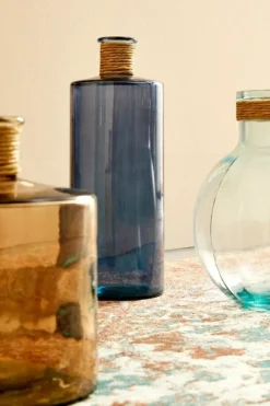 VASO VT ROTANG BLU COBALTO H42