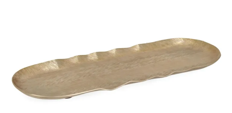 VASSOIO DECORATIVO CLAMP ORO 40X13,5