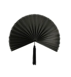 VENTAGLIO DECORATIVO NANKA NERO 39X81