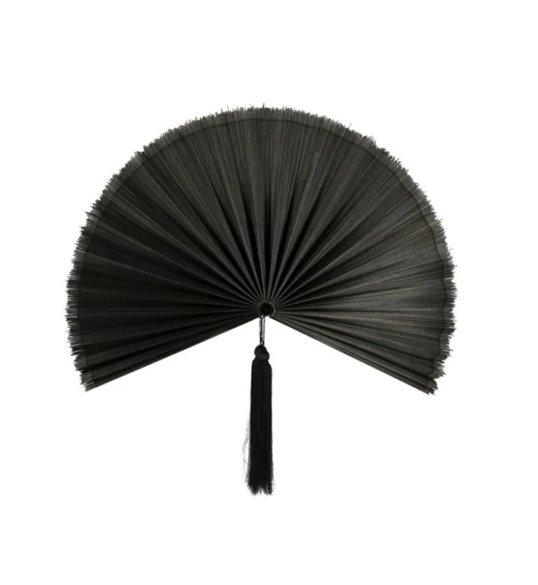 VENTAGLIO DECORATIVO NANKA NERO 39X81