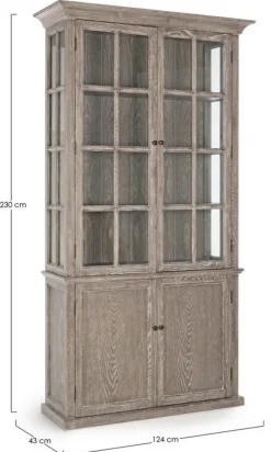 VETRINA IN LEGNO 4 ANTE - COLUMBIA