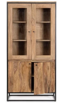 VETRINA IN LEGNO SHEESHAM - NARTAN
